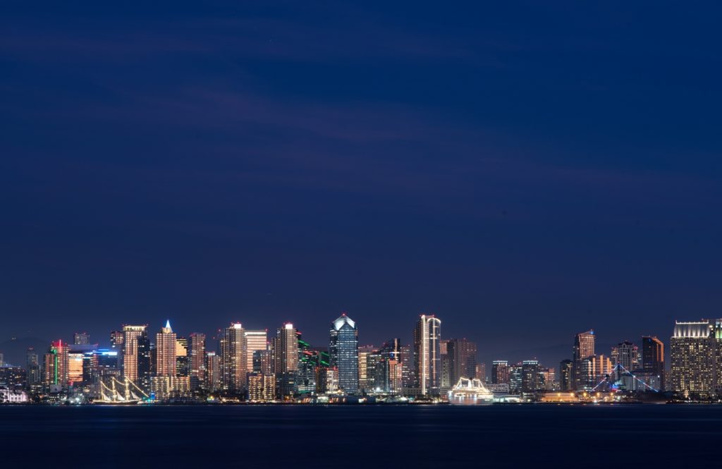 San Diego Skyline at Sunset